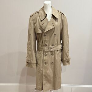 London Fog Vintage Men's Tan Trench Coat Size 38R